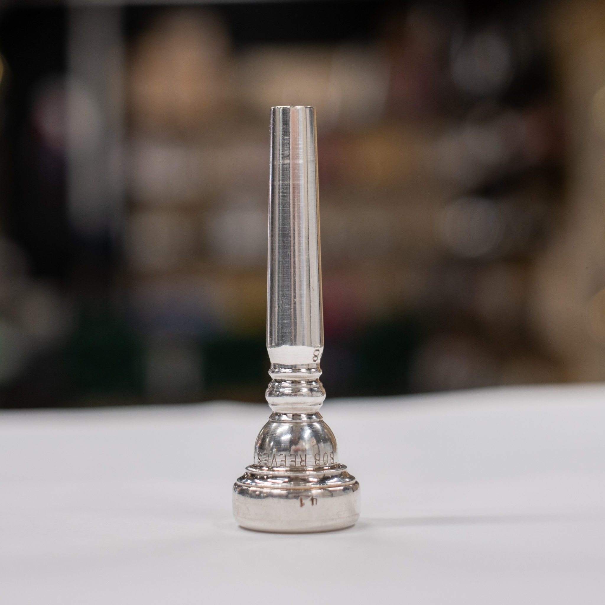 Used Bob Reeves P8 Screw-Rim Trumpet Mouthpiece w/ 41 Rim - Laurie Frink Collection