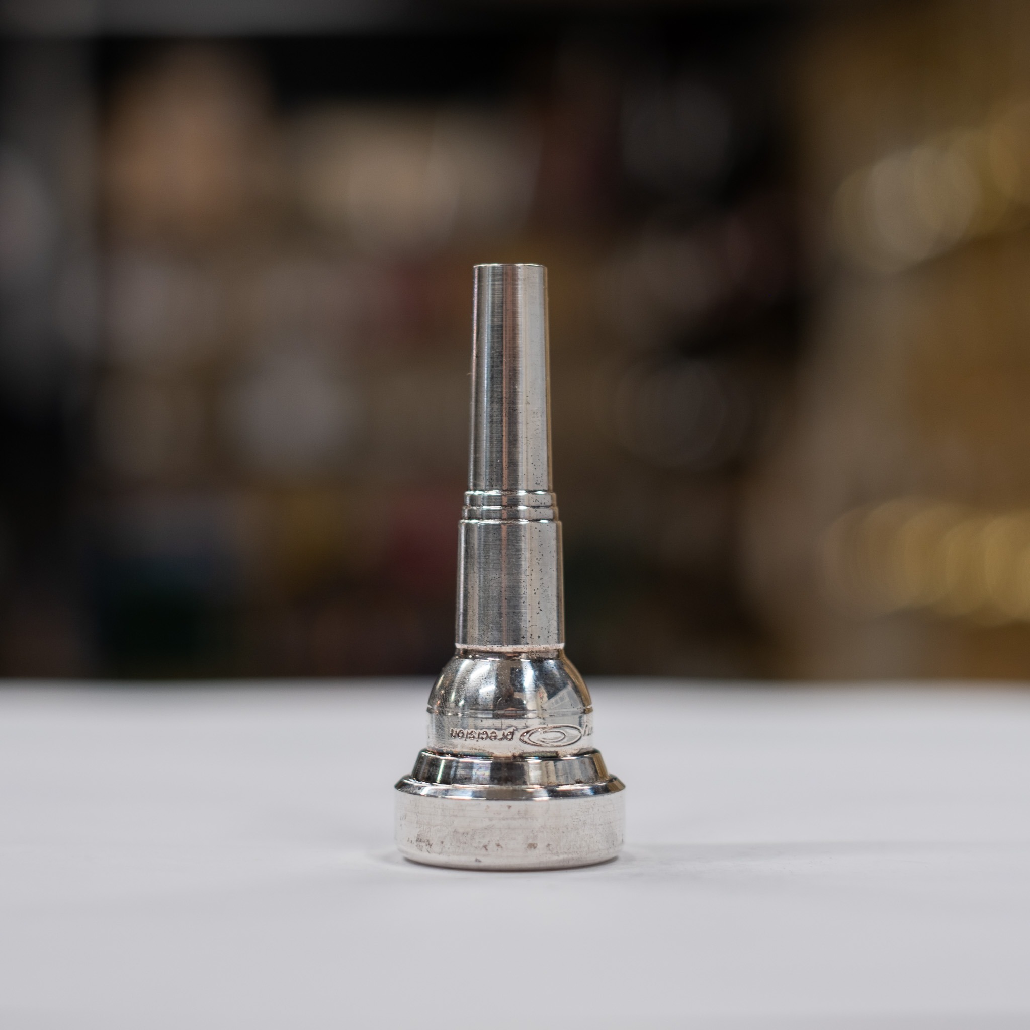 Used Curry 1HP Piccolo Trumpet Mouthpiece w/ Cornet Shank - Wilmer Wise Collection