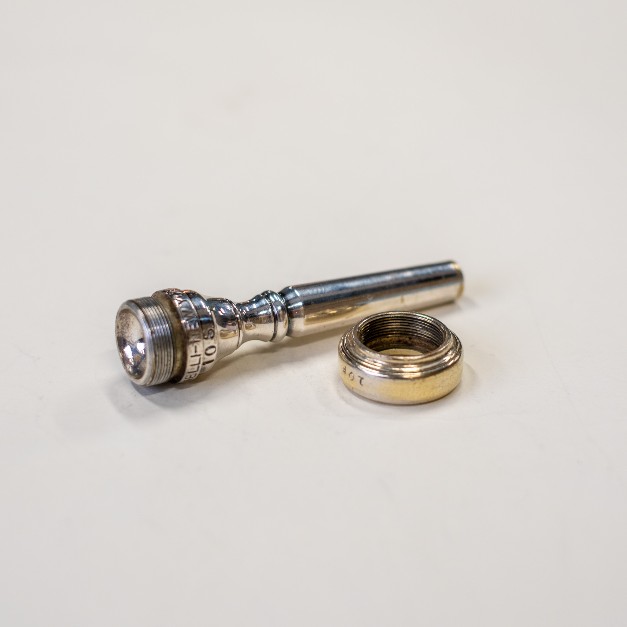 Giardinelli　ジャルディネリ　S10 Used Giardinelli 10S Screw-Rim Trumpet Mouthpiece w/ 10F Rim