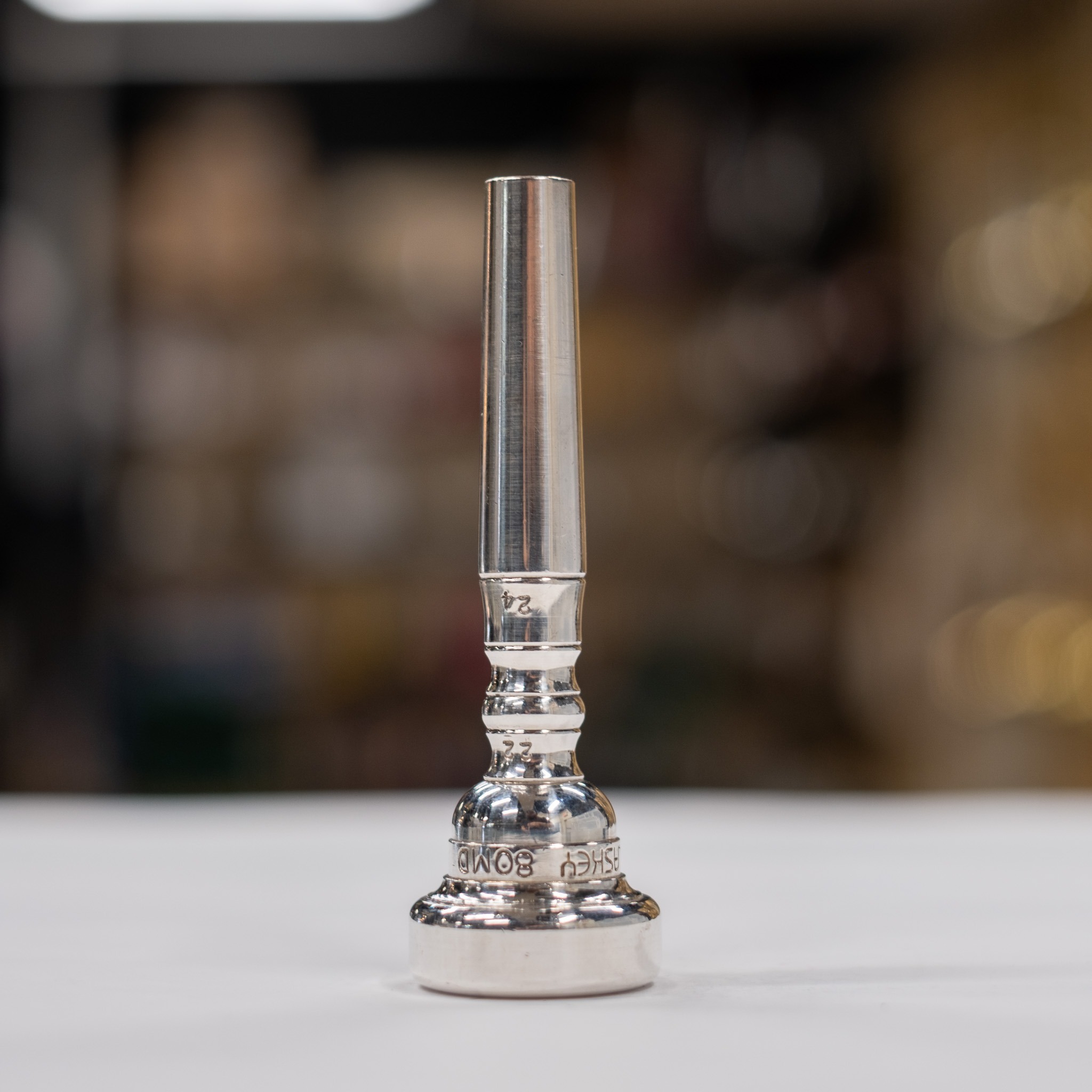 Used Laskey 80MD Trumpet Mouthpiece w/ #22 Throat - Wilmer Wise Collection