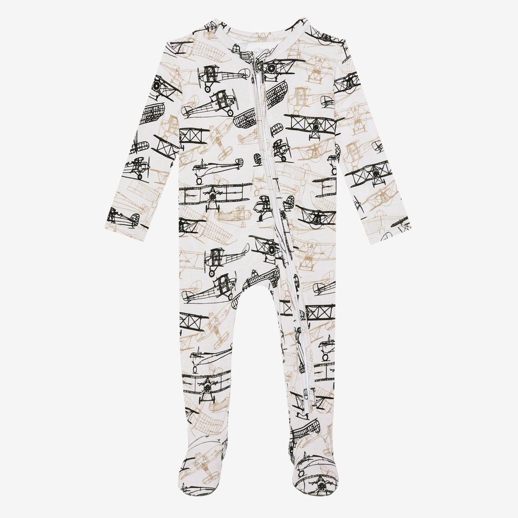 footed zipper onesie