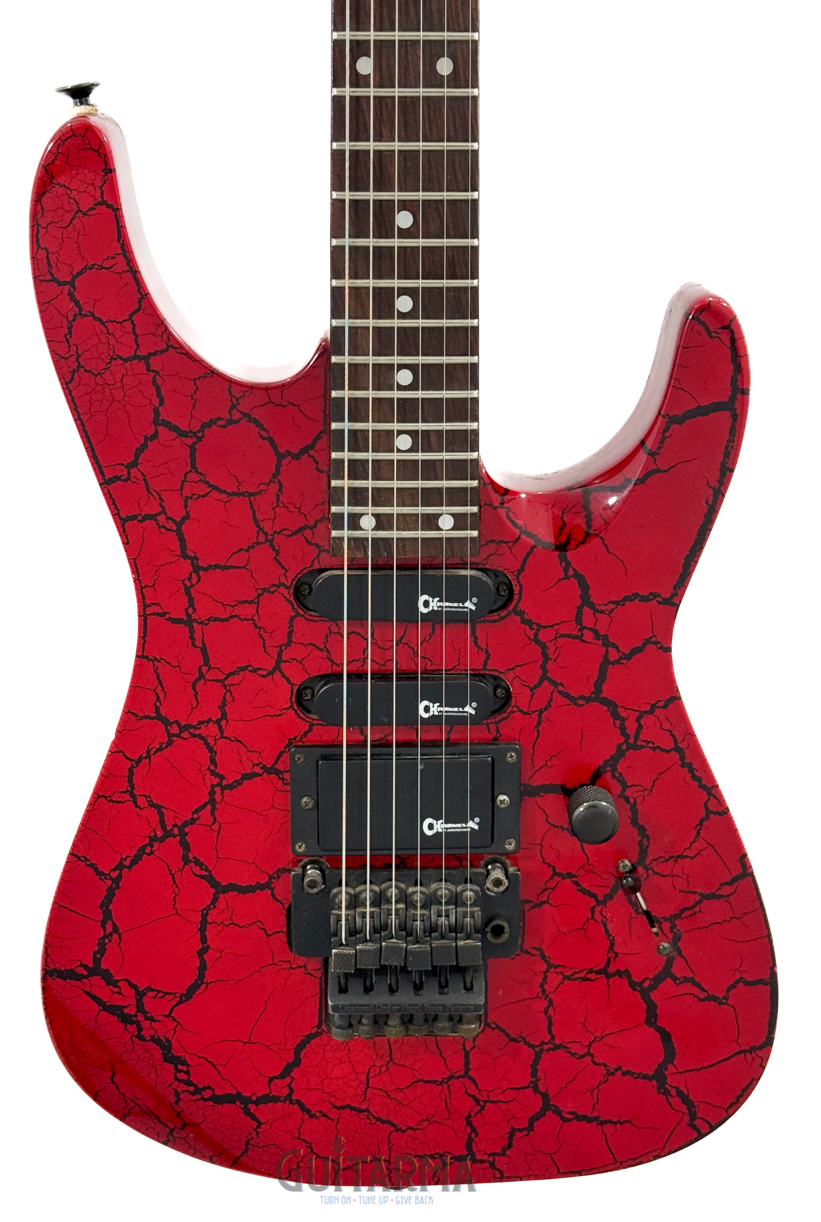 Charvel Charvette 270 - Vintage 80s, Red crackle w/Jackson/Charvel HSC