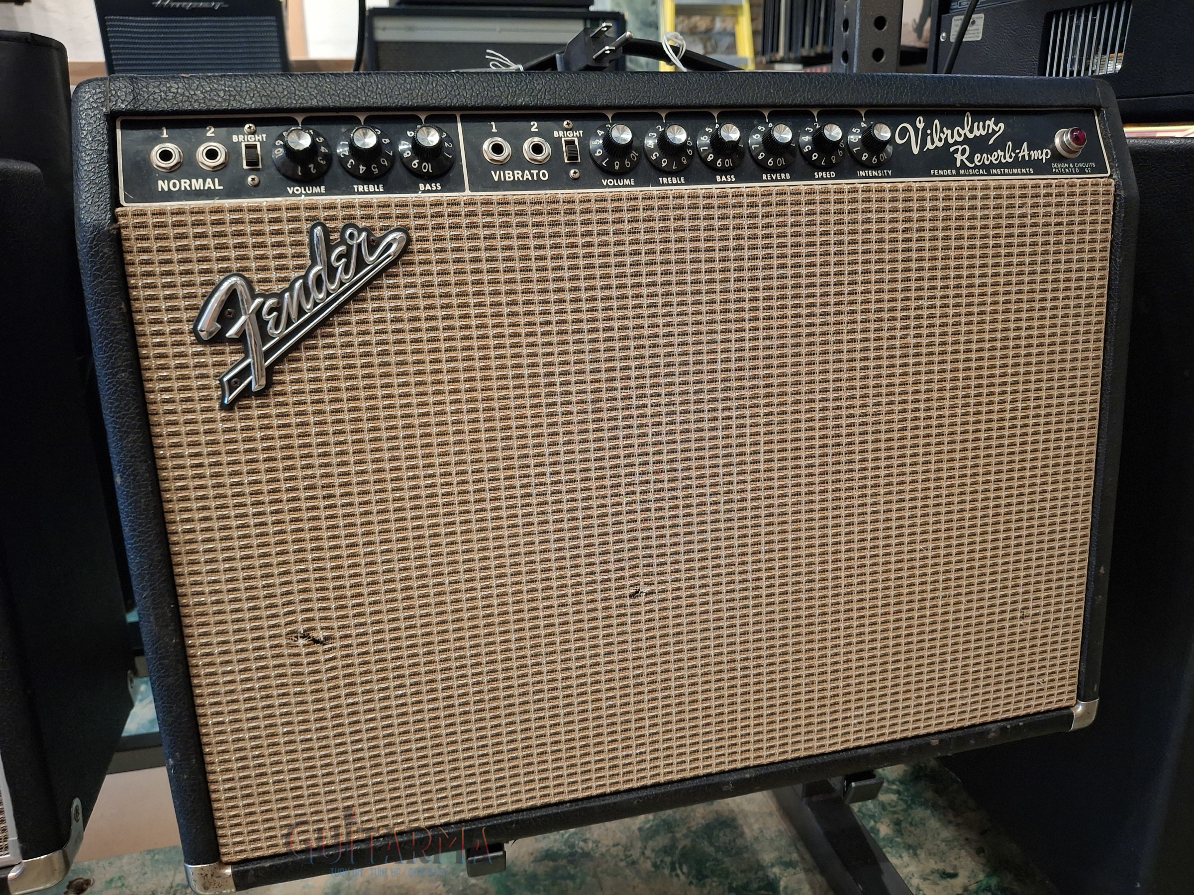 Fender Vibrolux Reverb 2x10 combo - 1965, Black Panel, non-original OT, w/cover