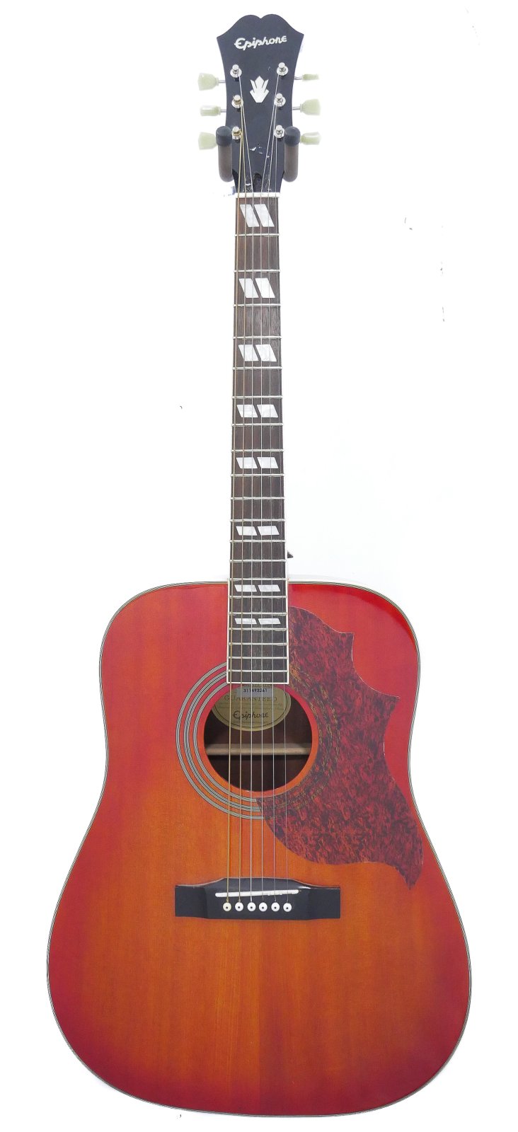 Epiphone Hummingbird Artist Acoustic guitar - repaired headstock crack