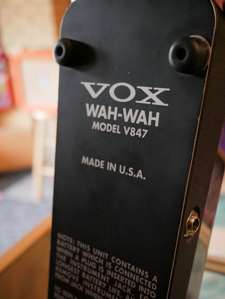 1993 Vox V847 Wah w/ leather sleeve - made in USA