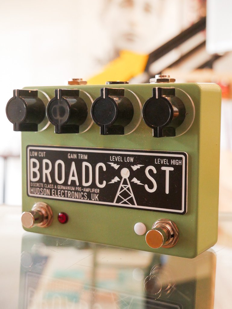 Hudson Broadcast dual foot switch germanium overdrive pedal w/box