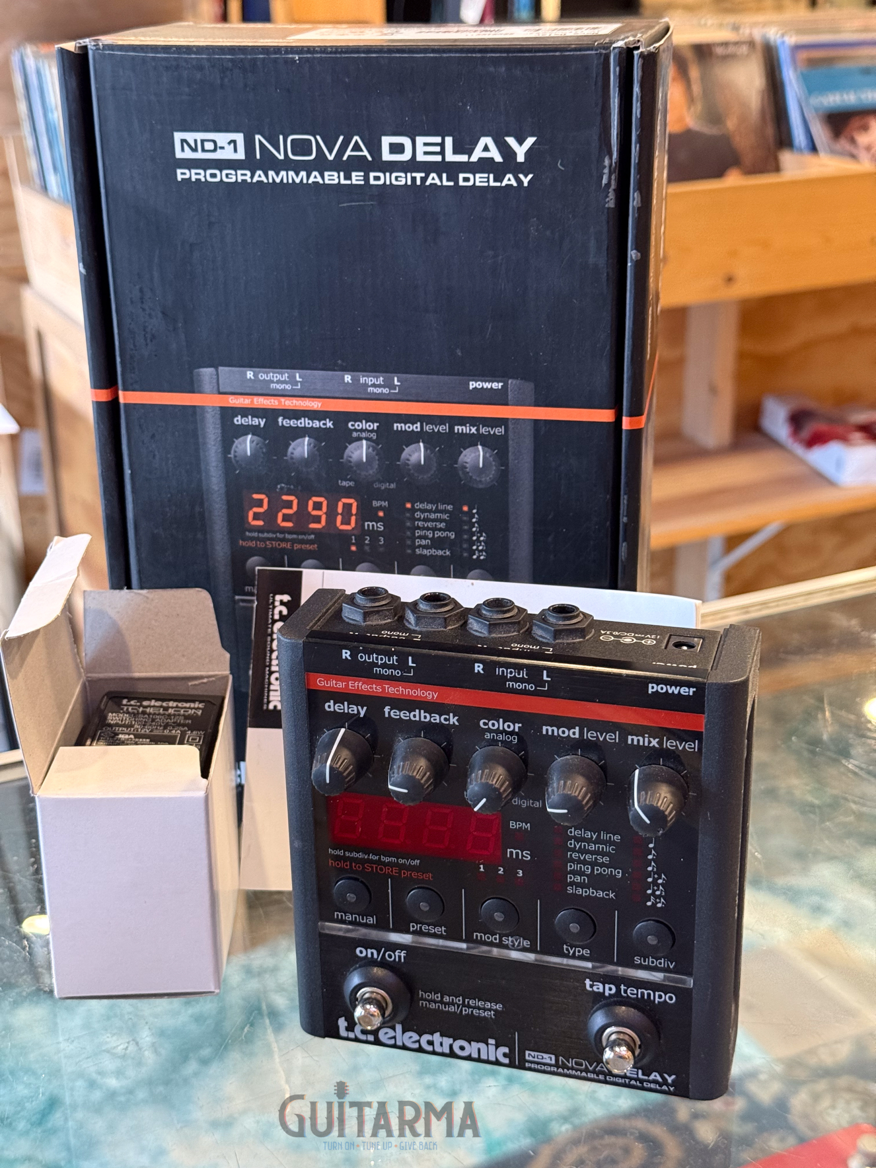 TC Electronic ND-1 Nova Delay pedal - w/original box, manuals, power supply