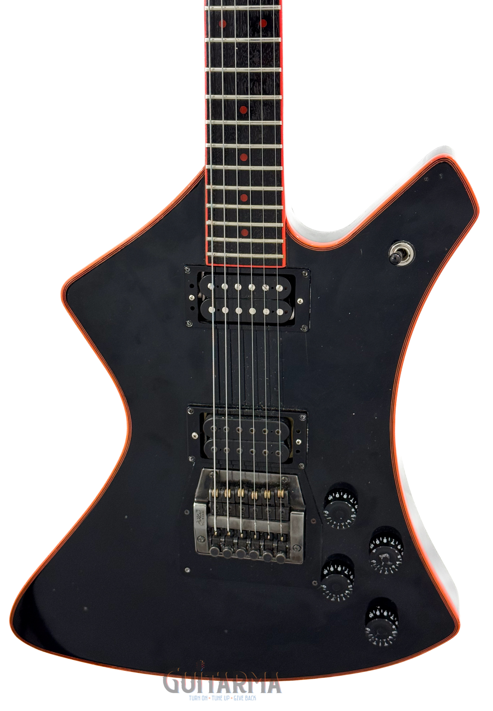 Washburn A20V - Vintage 1984 w/OHSC,non-original Kahler fixed trem, upgraded pickups