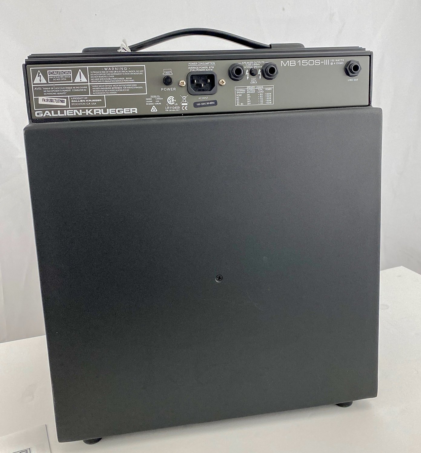 Gallien-Krueger MB150S 1x12 bass combo