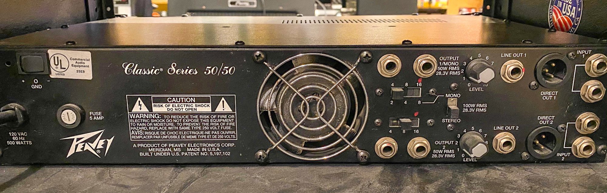 Peavey Classic 50/50 tube power amp