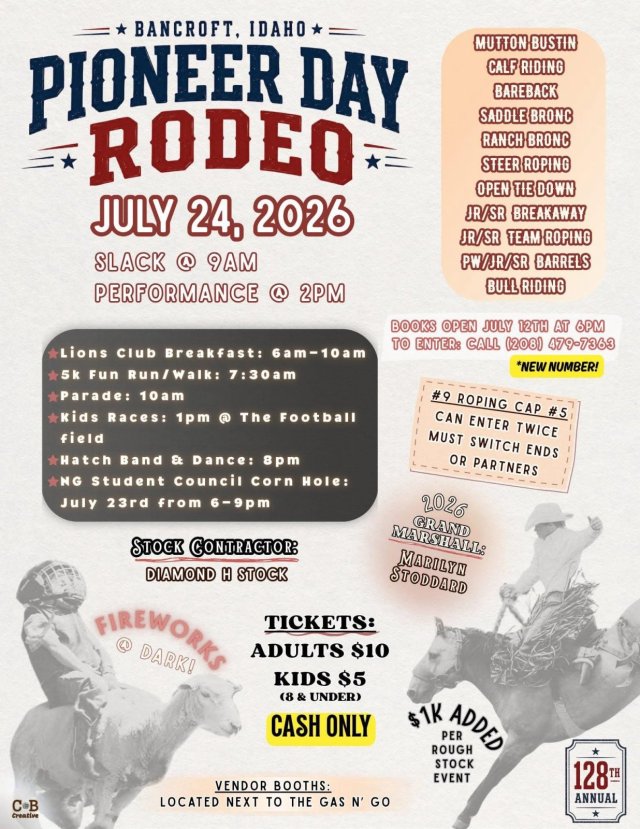 JULY 24, 2026 PIONEER DAY