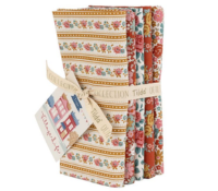 Tilda - Village Life 5 pc Fat Quarter Bundle Rust/Ochre