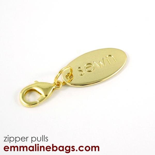 Emmaline Bags - Sewn Zipper Pull - Gold