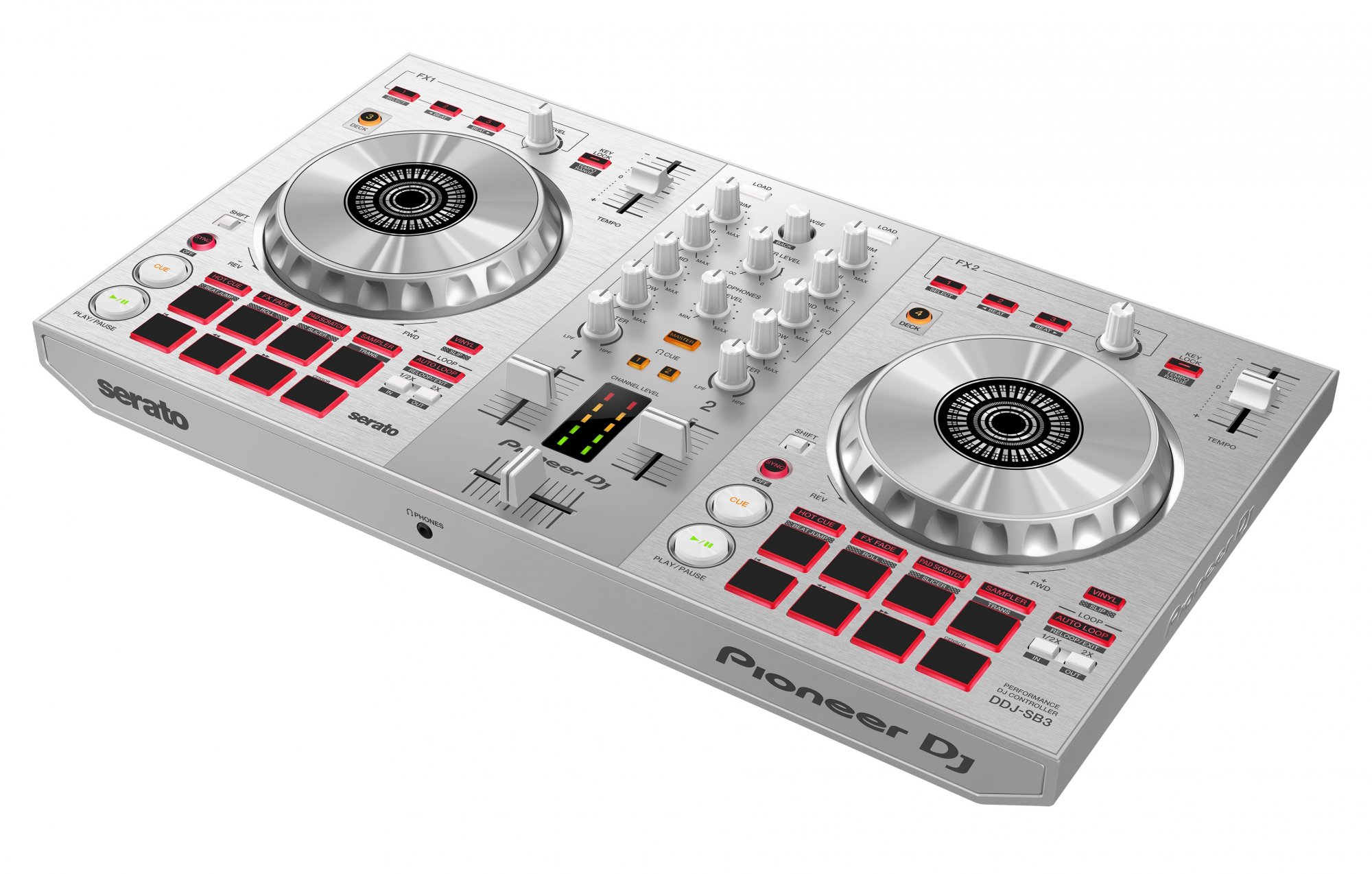 Pioneer DDJ-SB3-S DJ Controller - Limited Edition Silver