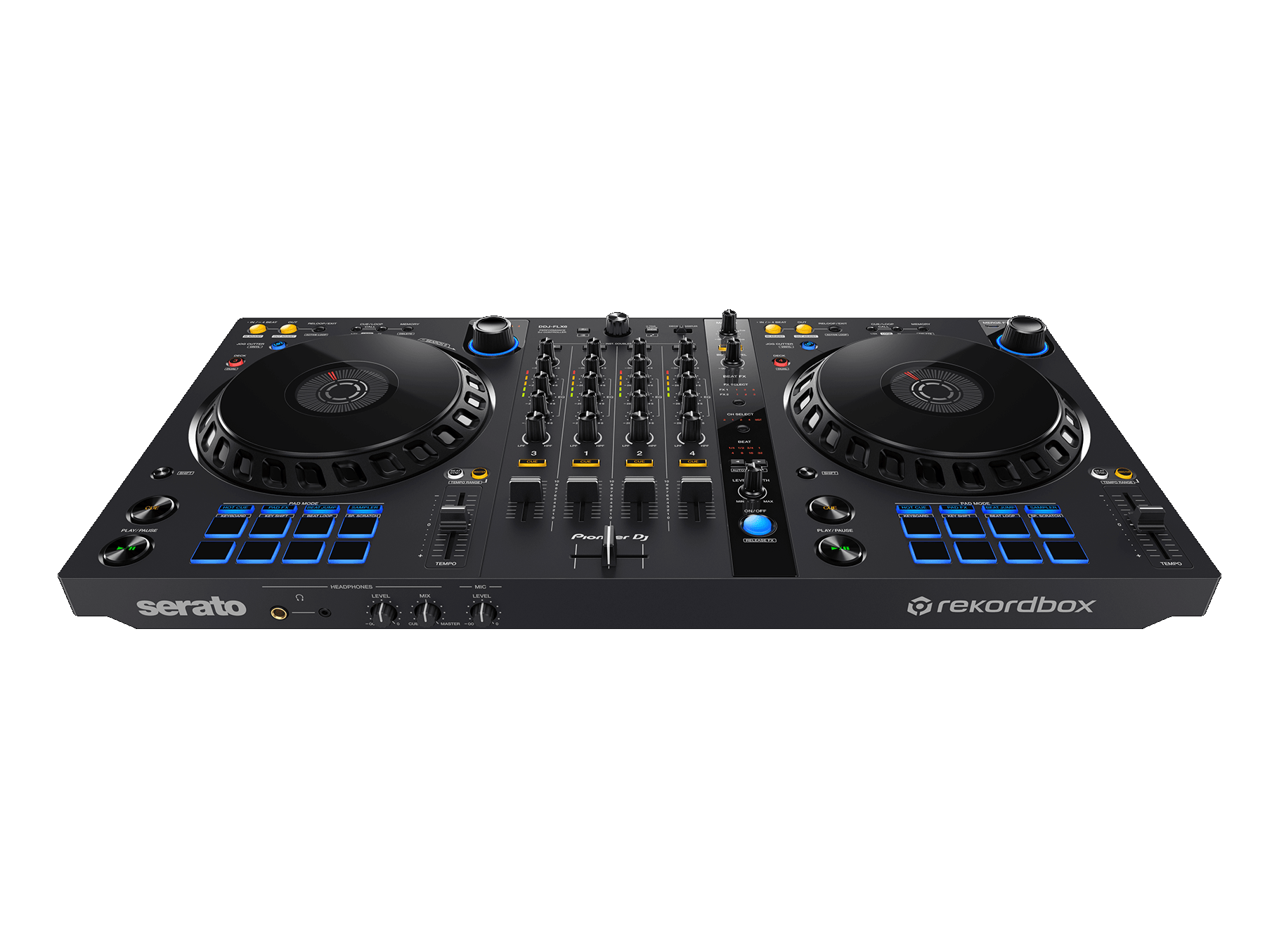 Pioneer DJ DDJ-FLX6 4-Channel DJ Controller for Rekordbox and