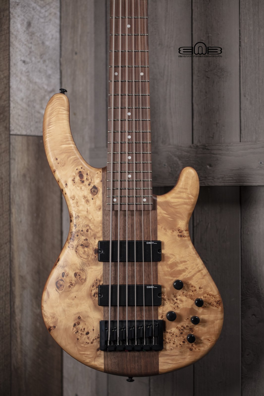 Dean Edge Select 6 String Burled Popular SN E6 SEL BRL Bass Guitar