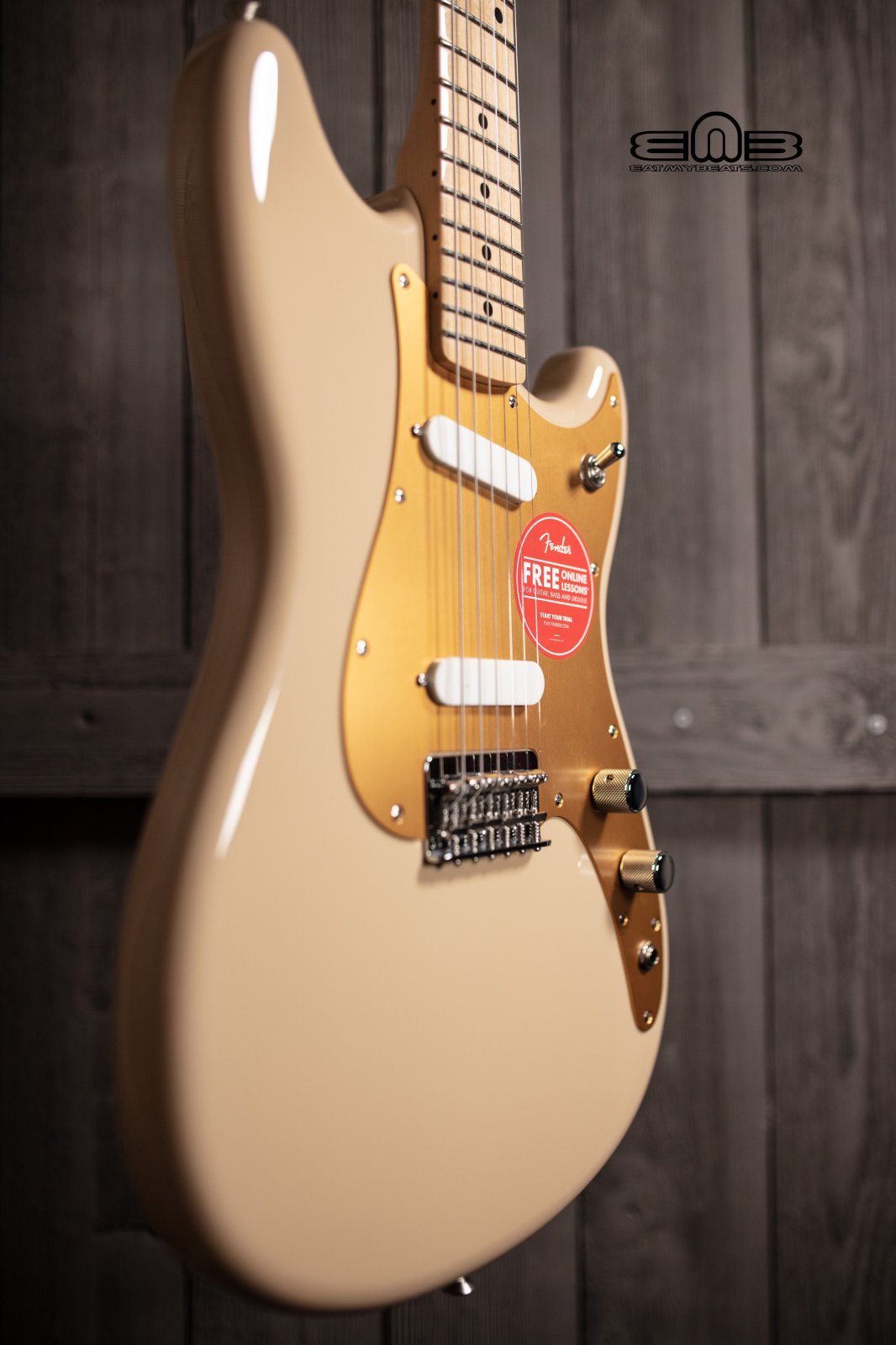ギター Fender Duo Sonic Maple Desert Sand Fender Player Duo Sonic Maple Fingerboard Electric Guitar