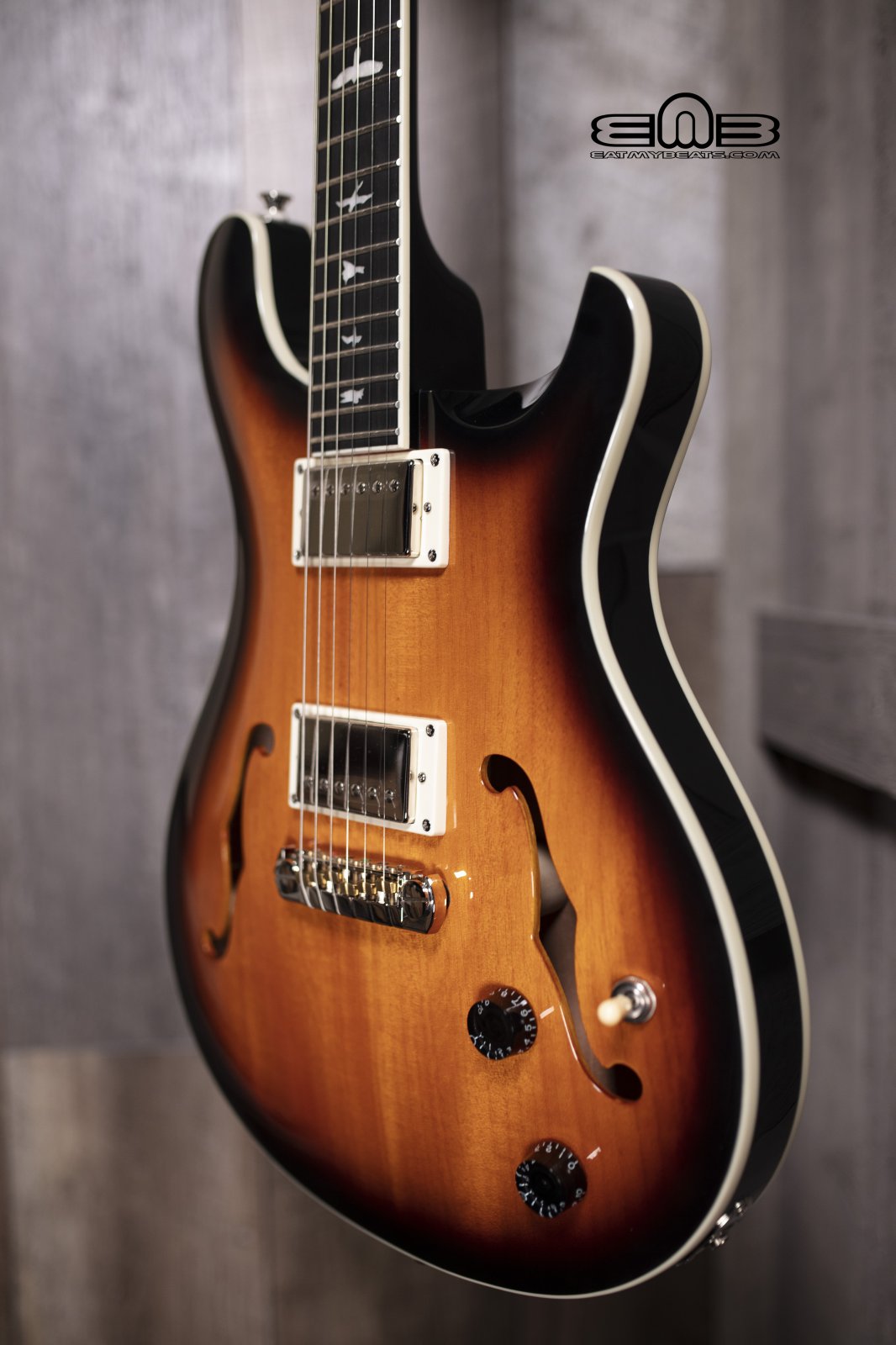 prs se hollowbody standard mccarty tobacco sunburst PRS SE Hollowbody Standard McCarty Tobacco Sunburst Electric Guitar HBECB