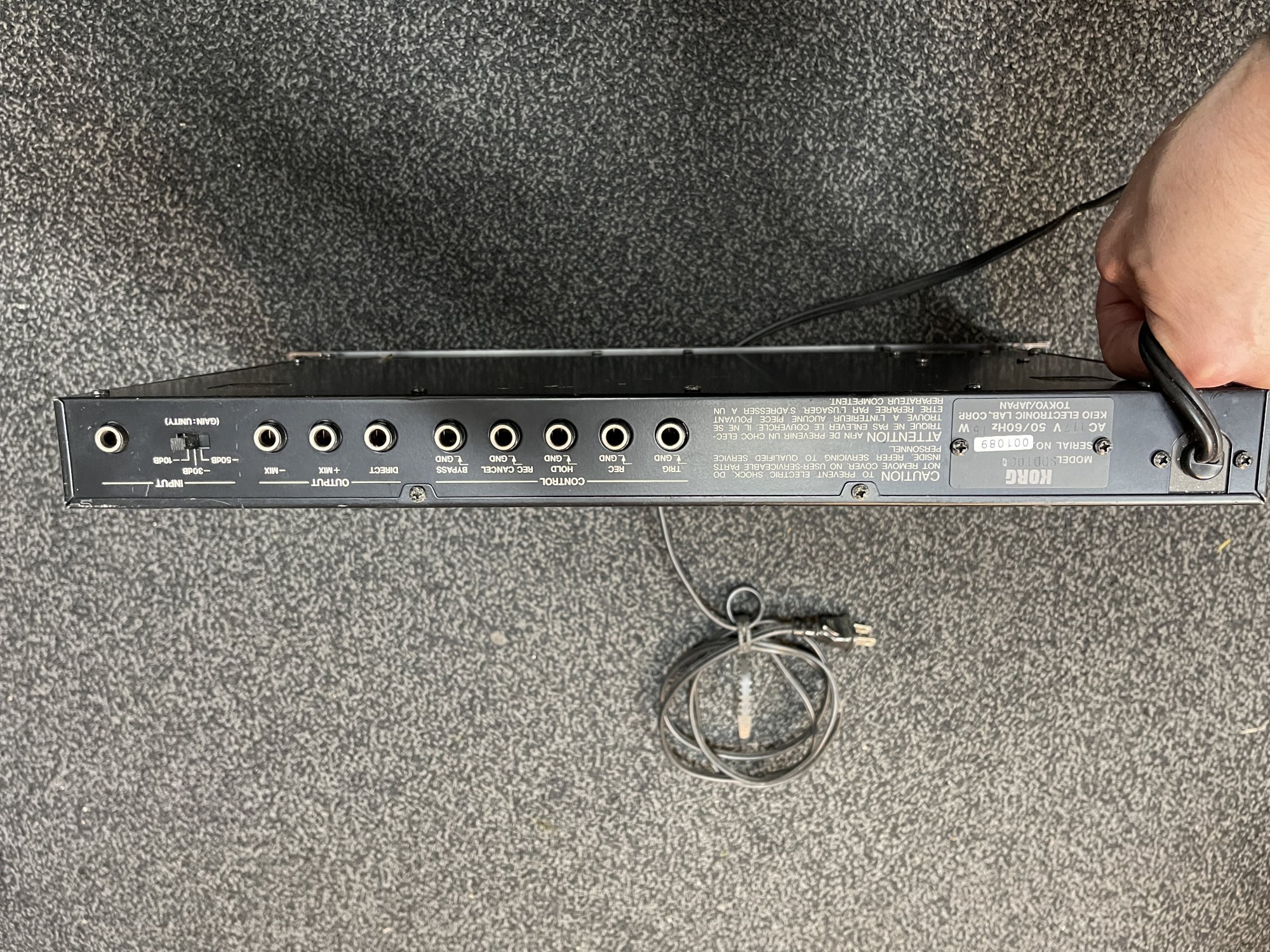 Vintage Korg SDD-1000 Rack Mount Digital Delay - Used
