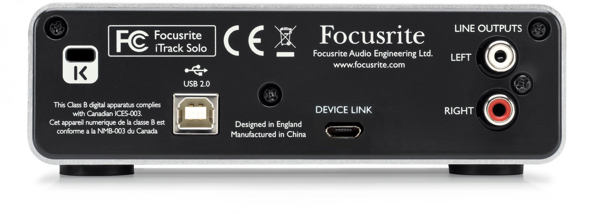 Focusrite iTrack Solo Audio Interface for iPAD, MAC and PC