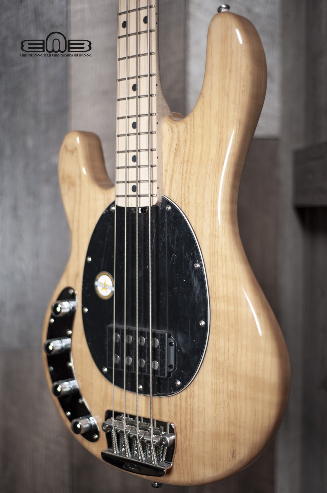 Sterling RAY34LH-NT Left Hand StingRay 34 Electring Bass Guitar in