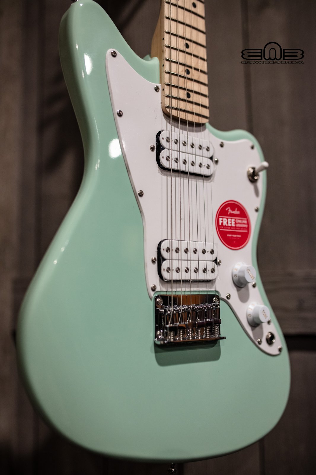 Squier Mini Jazzmaster Electric Guitar HH, Maple Fingerboard
