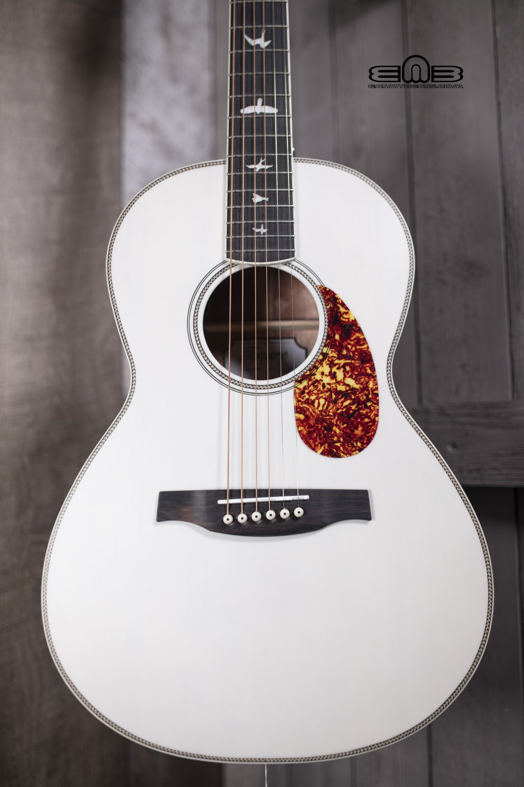 PRS SE PPE20SAAW P20 Parlor Acoustic Guitar in Antique White Paul