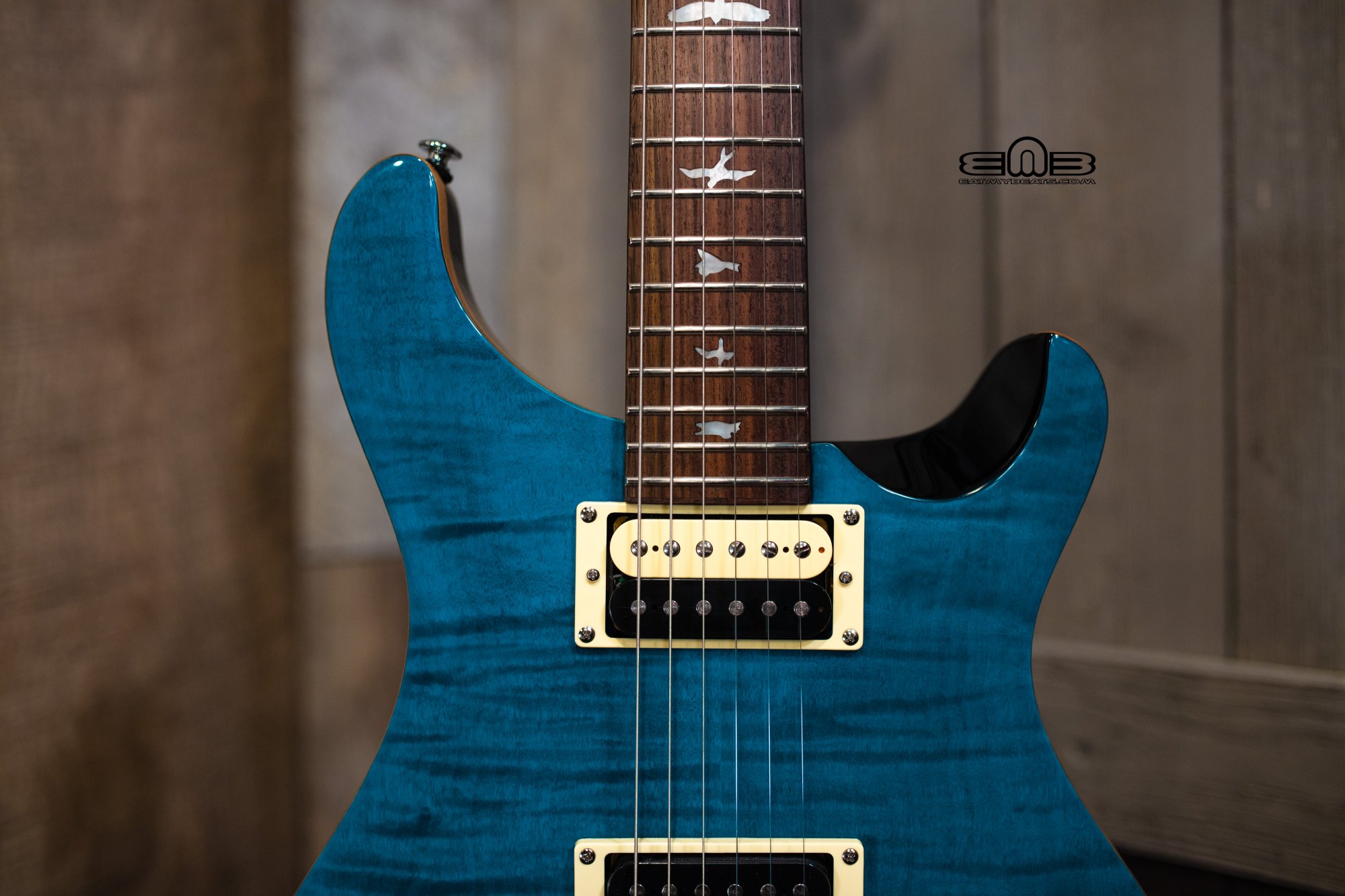 PRS SE Custom 22 Saphire / Black Back Maple Top Electric Guitar