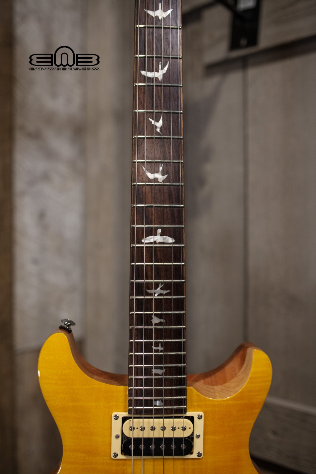 PRS SE Santana Yellow Maple Top Electric Guitar - 825362605850