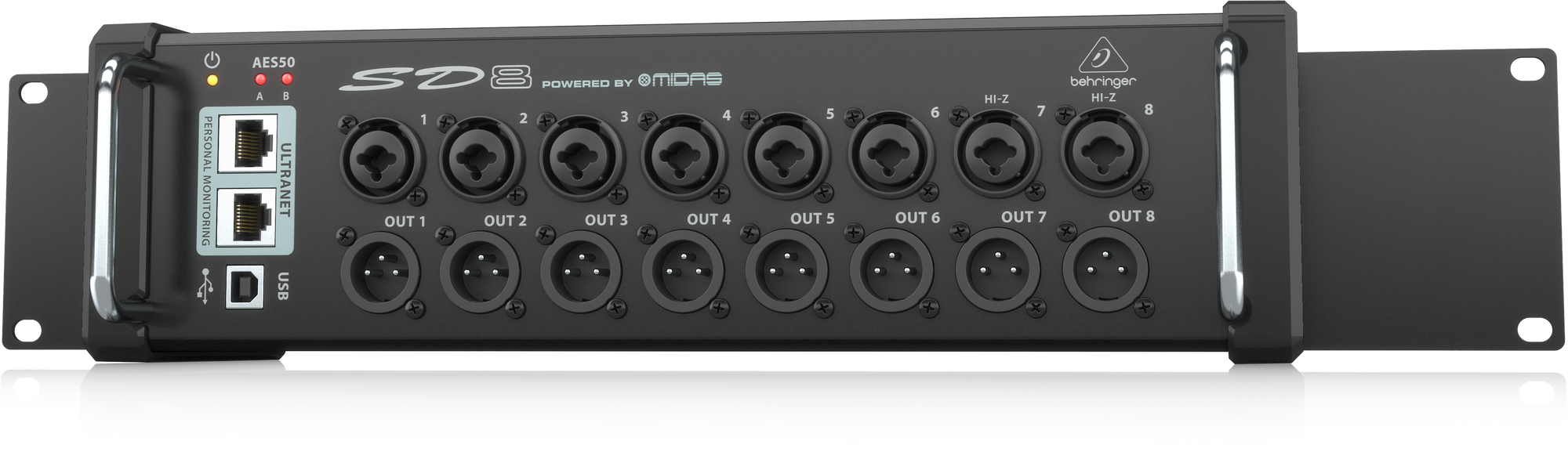 Behringer SD8 Stage Box w/ AES50 and Ultranet - 748252154248