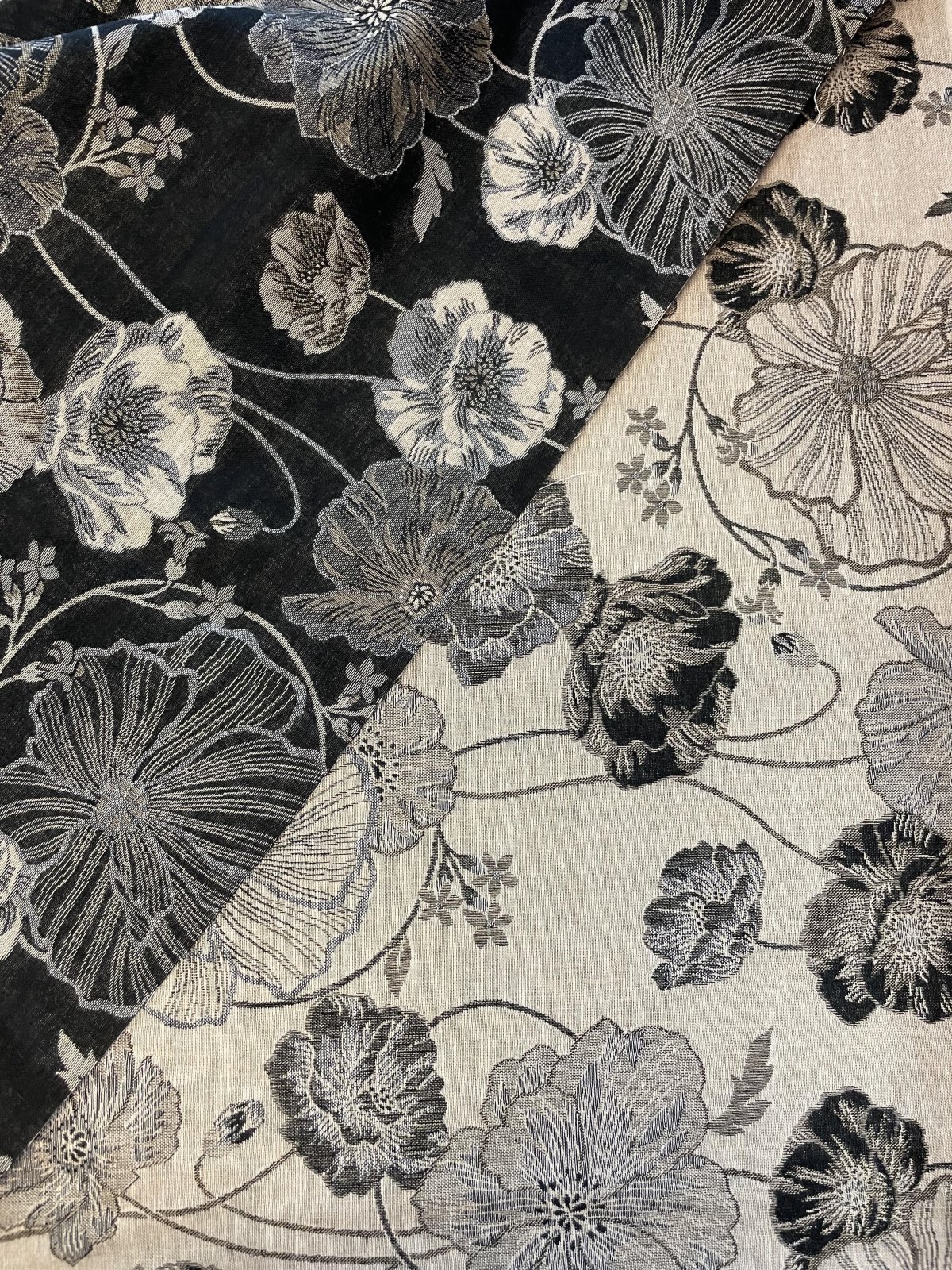 （カエサル）poppy Flower JACQUARD OFF カエサル）poppy Flower JACQUARD OFF Papaver intermedium