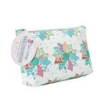 Small Bee Vintage Vinyl Zipper Pouch By: Lori Holt