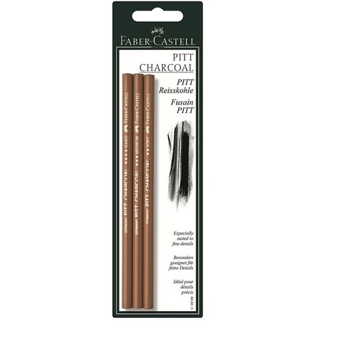 Artists compressed charcoal assorted pencils 3 pack carded (4005401199991)