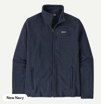 M's Patagonia Better Sweater FZ Jacket 25528 - New Navy 