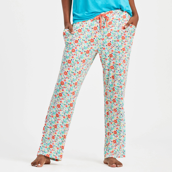 Ditsy Floral Pajama Pants - 195357788357