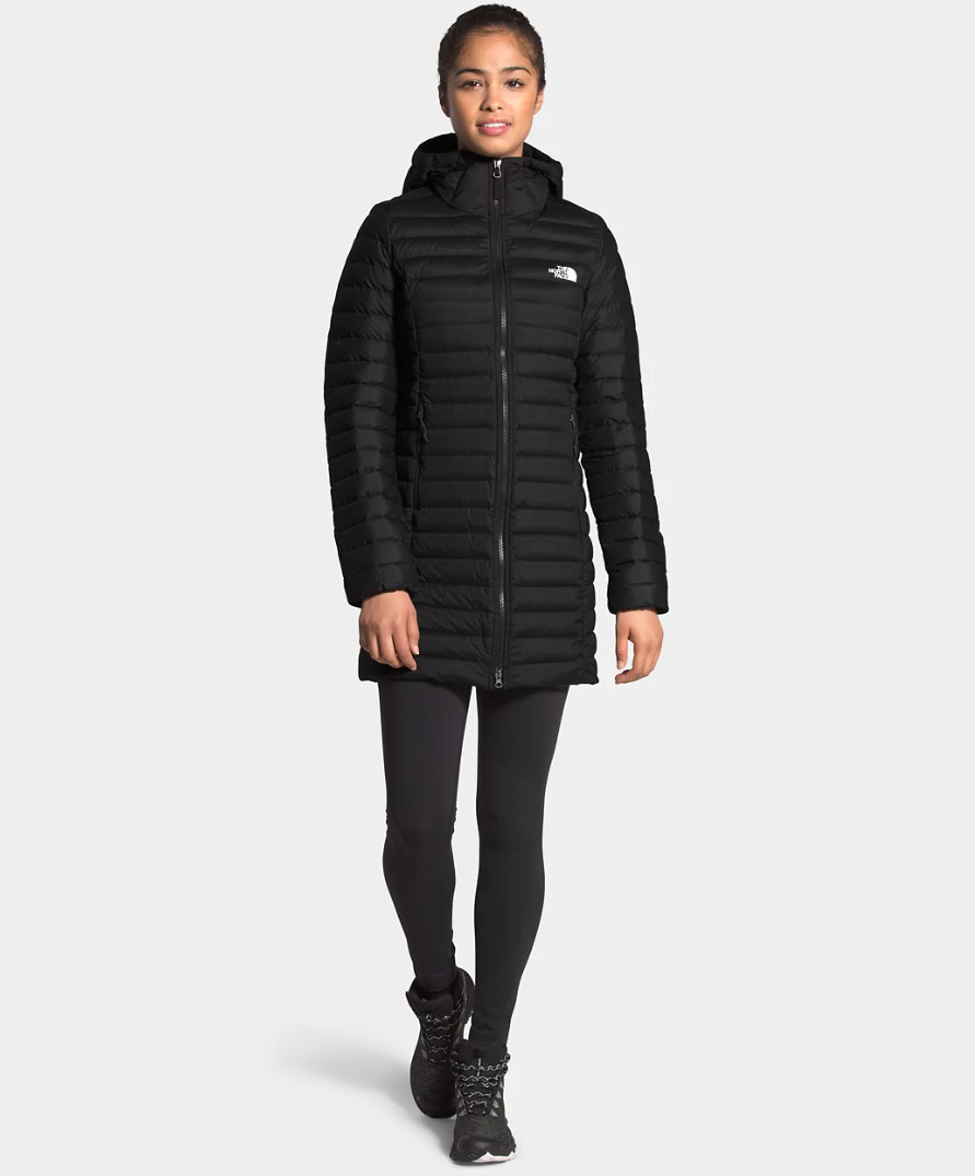 north face trevail parka black