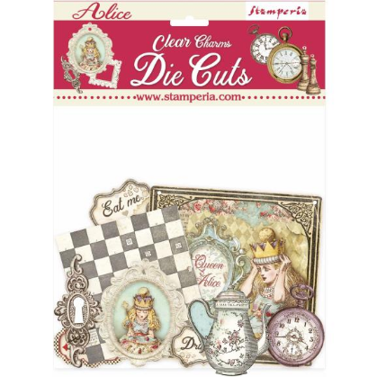 Stamperia Clear Die-Cuts-Alice Charms