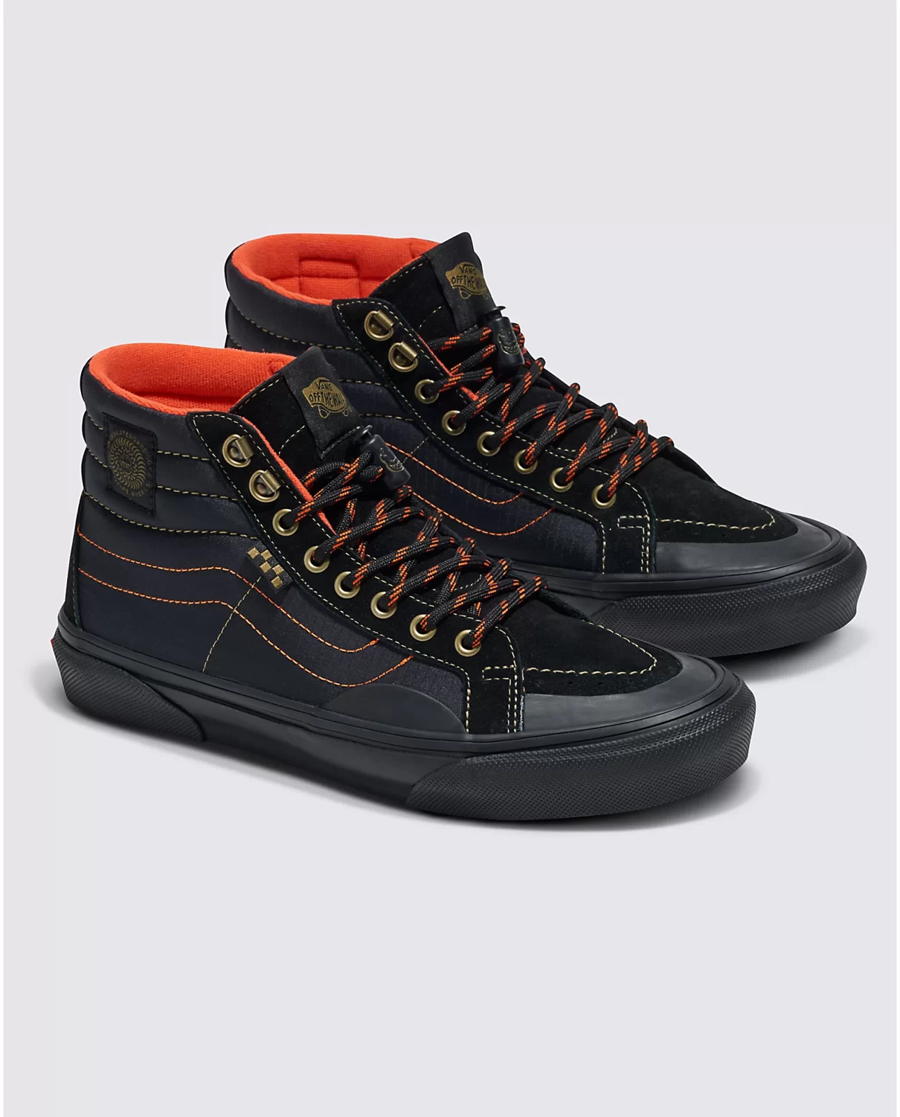 Vans X Spitfire Skate Sk8-Hi Reissue - Black - 197063765400