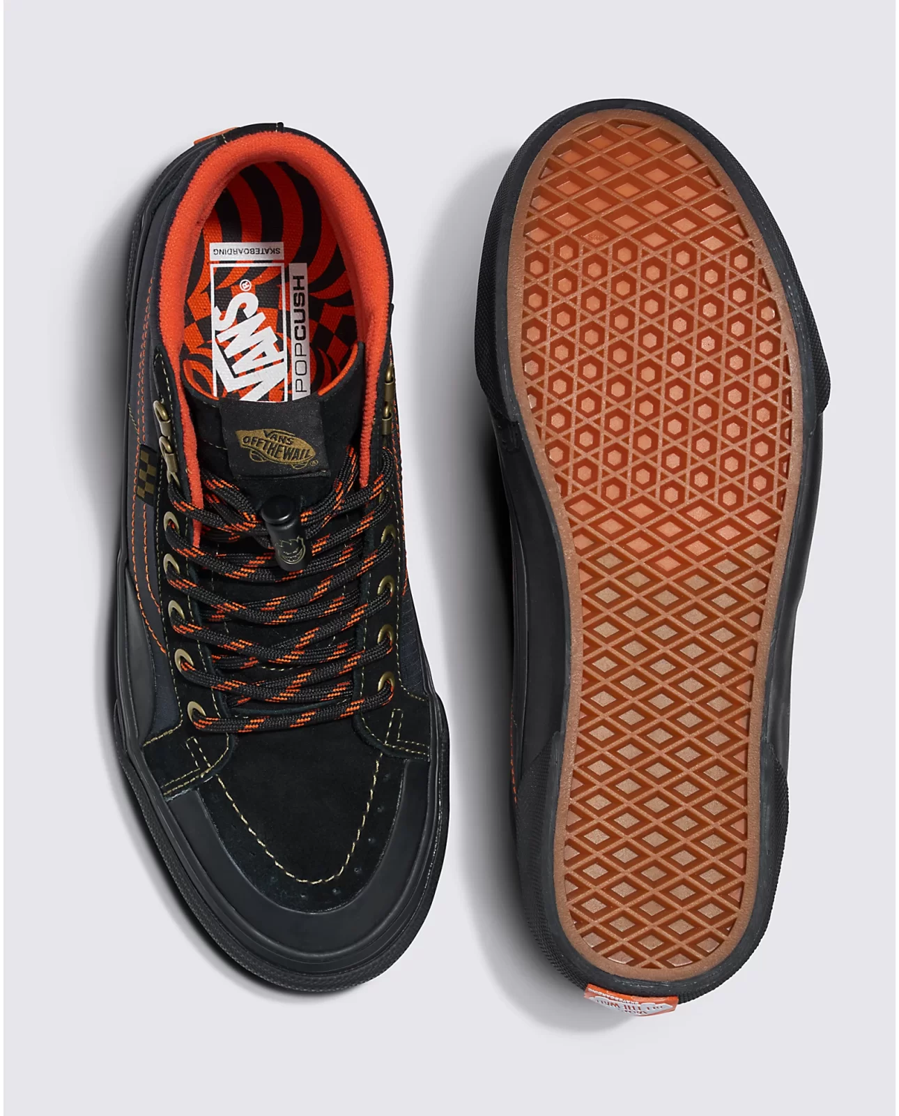 Vans X Spitfire Skate Sk8-Hi Reissue - Black - 197063765400