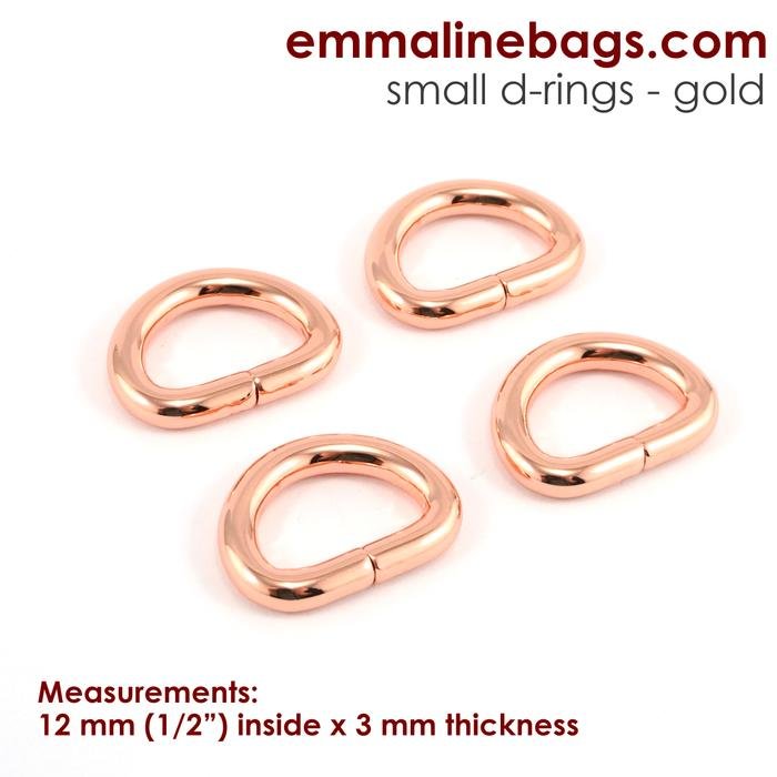 D-ring 1/2 (12mm) Copper 4 pk 