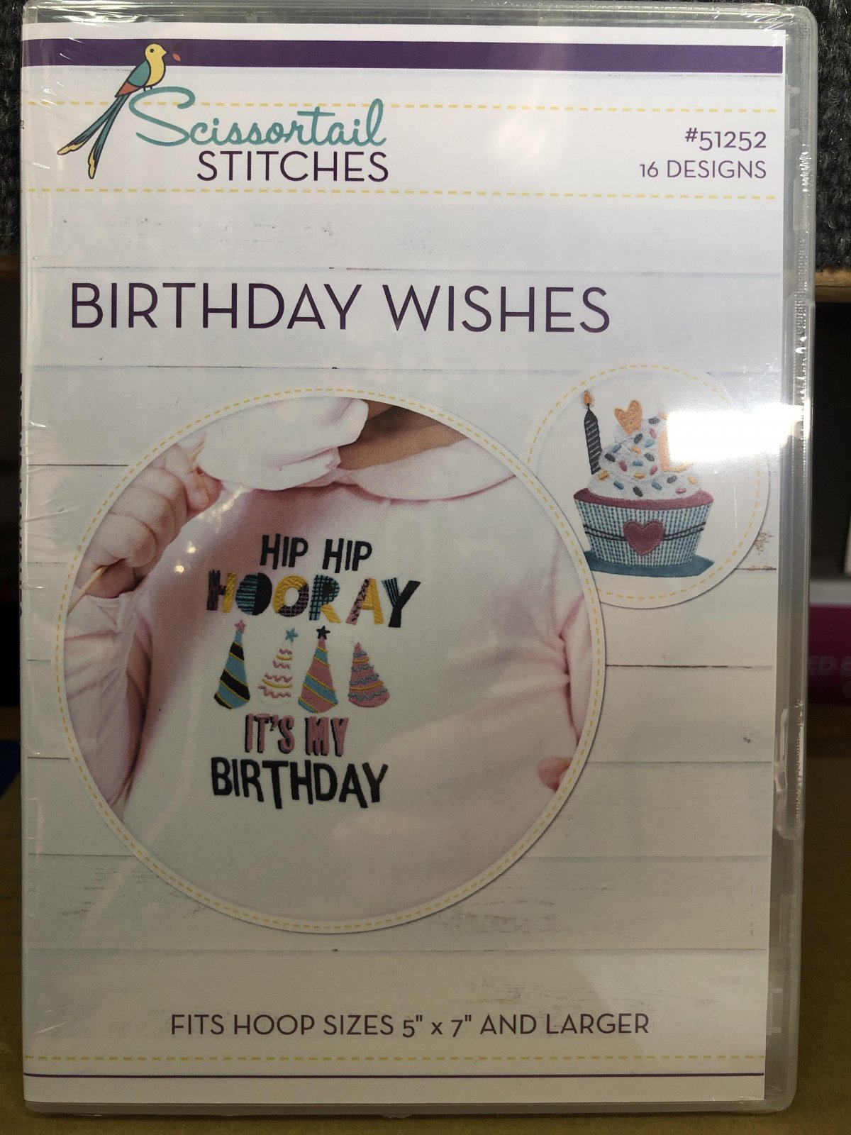 Birthday Wishes Scissortail Stitches 51252CD