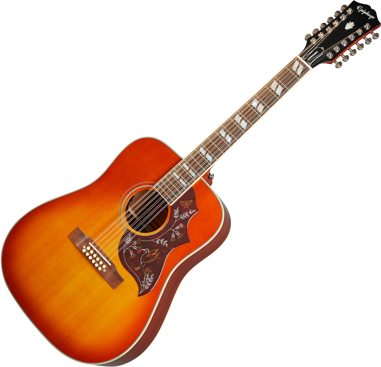Epiphone Hummingbird 12-string Acoustic Guitar - Aged Cherry