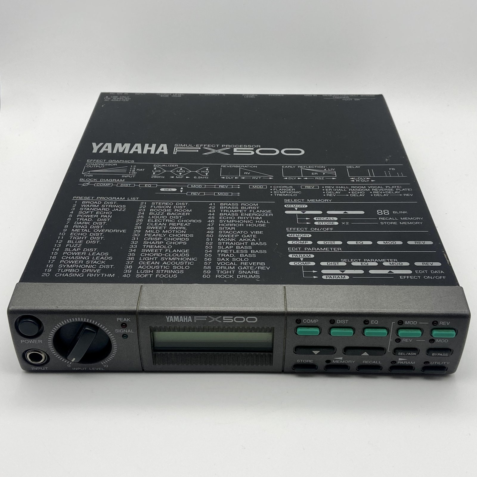 ギター YAMAHA FX500 Simul-Effect Processor Yamaha FX500 Simul Effect Processor MIJ Multi Efects Good