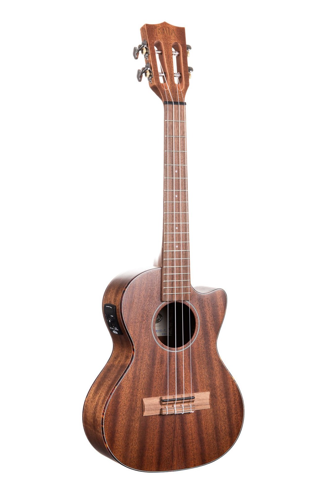 Kala KA-SMHTE-C Solid Mahogany Tenor Cutaway w/EQ