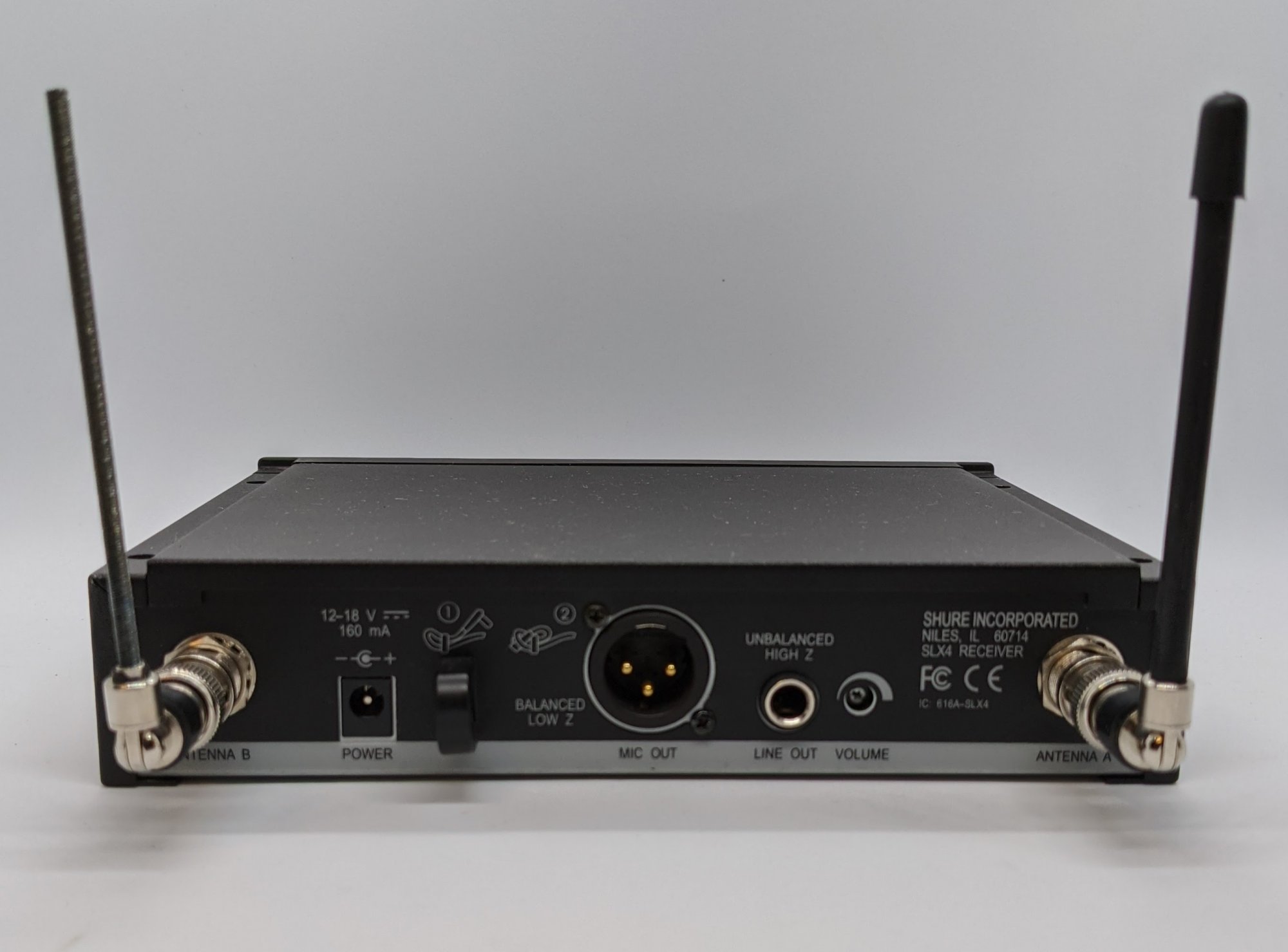 Used Shure SLX4 Wireless Receiver w/SLX1 Body Pack & SLX2 Wireless ...