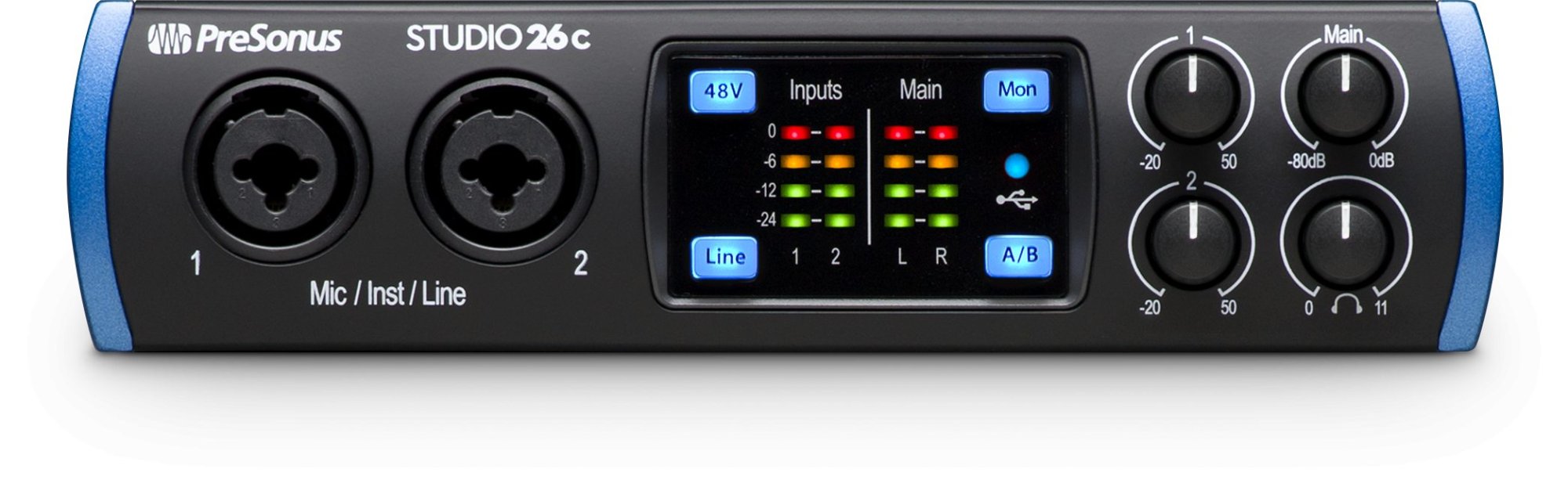 PreSonus Studio 26c - 192 kHz - ultra-high-def USB-C compatible