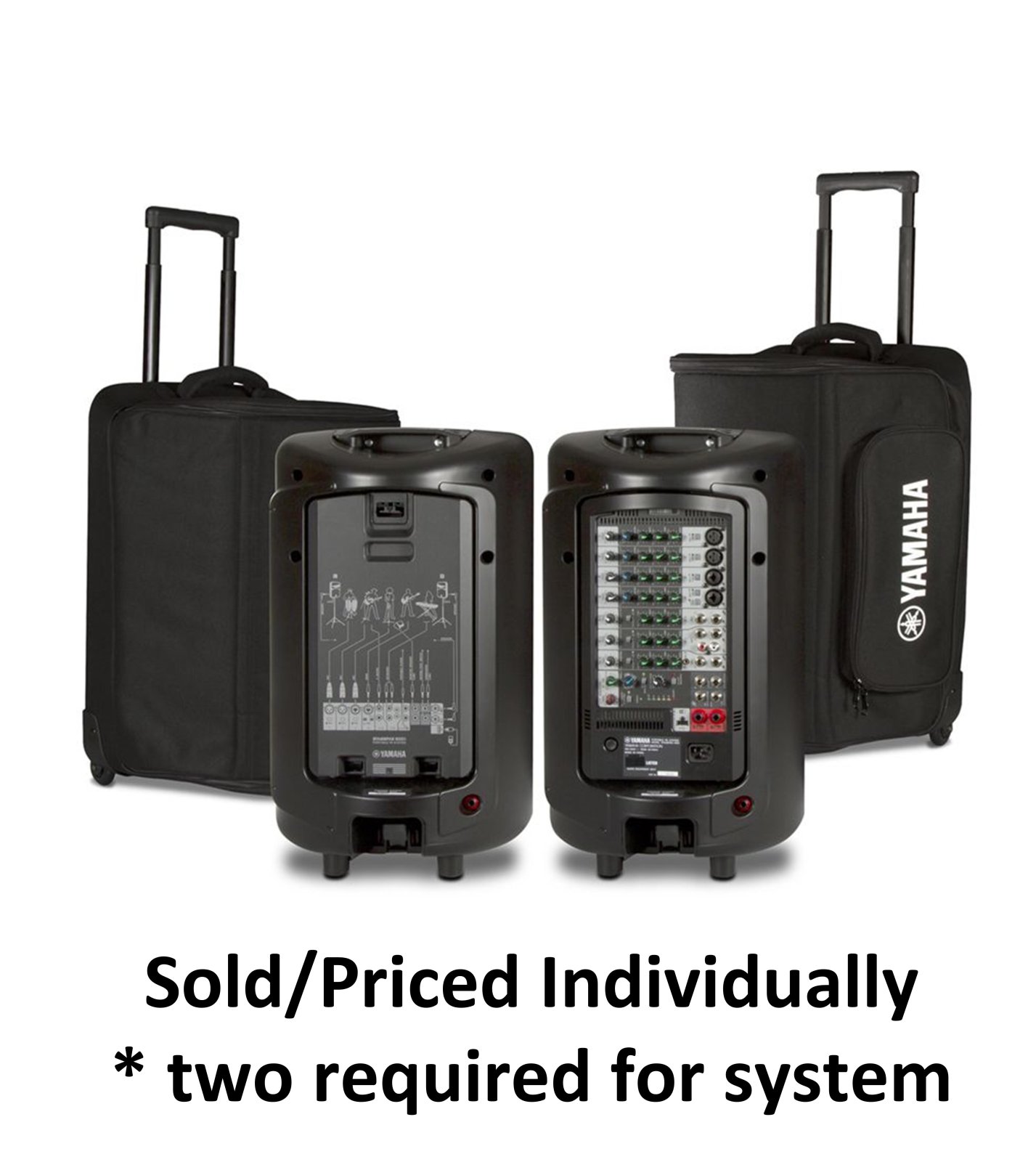 Yamaha YBSP600I Soft rolling carry case for STAGEPAS 600BT (2