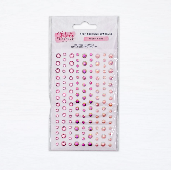 Chloes Creative Cards Self Adhesive Sparkles - Pretty Pinks