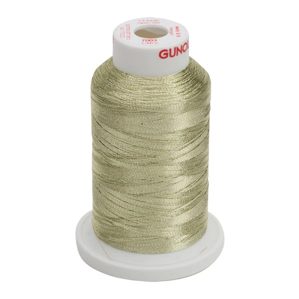 Chapado en Laton ゴールド　Mg23 Gunold Metallic Thread 7003 LIGHT GOLD - 1100 yards