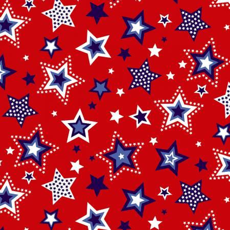 Red Large Stars